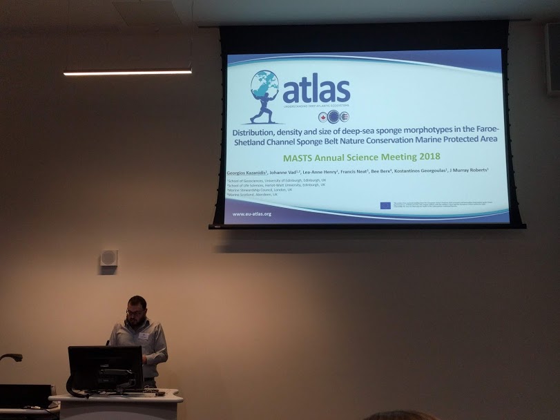 Georgios Kazanidis presenting at MASTS November 2018