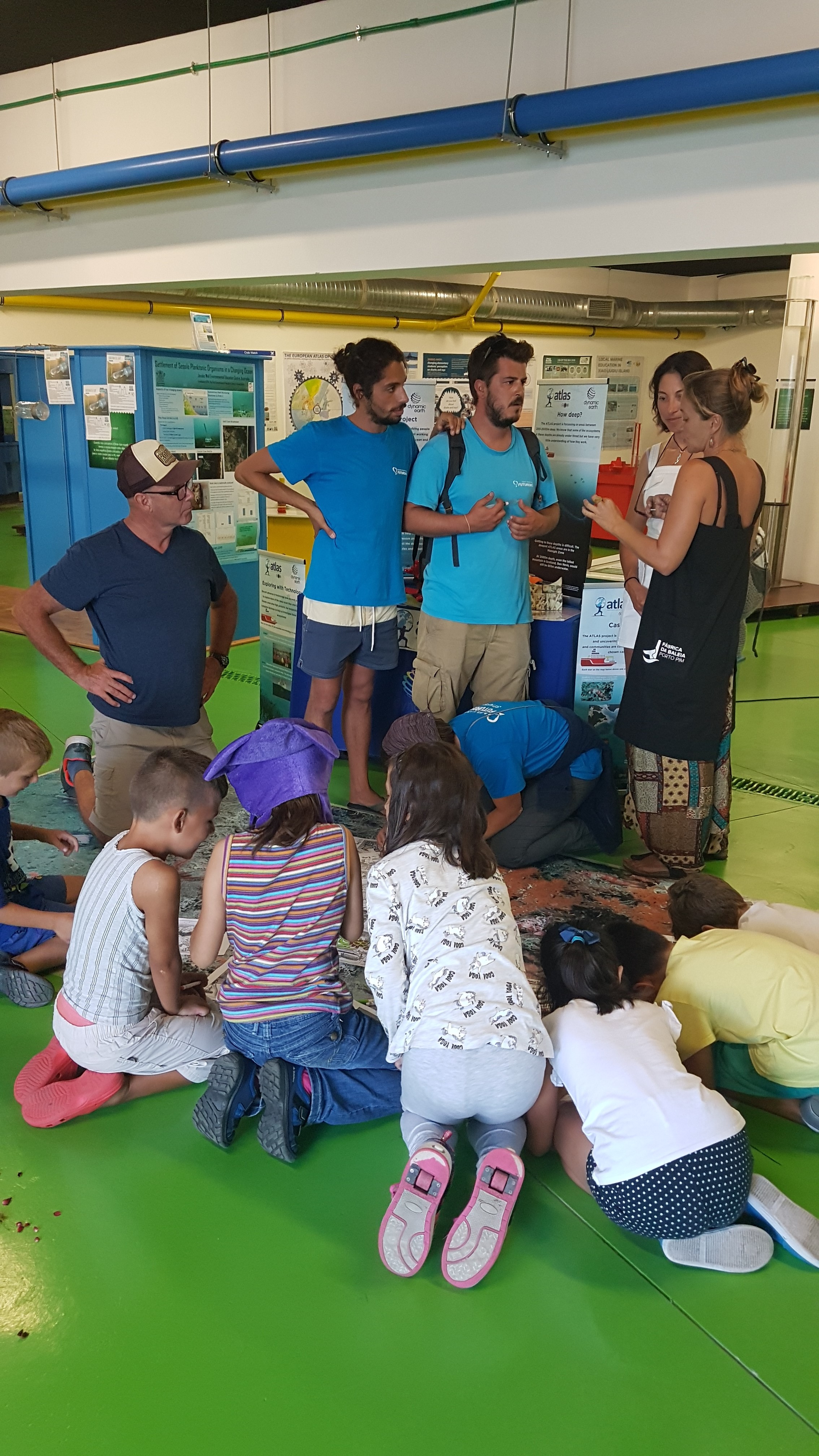 School children joining conference delegates to learn about deep-sea coral reefs through interactive activities (c) Natalie Walls