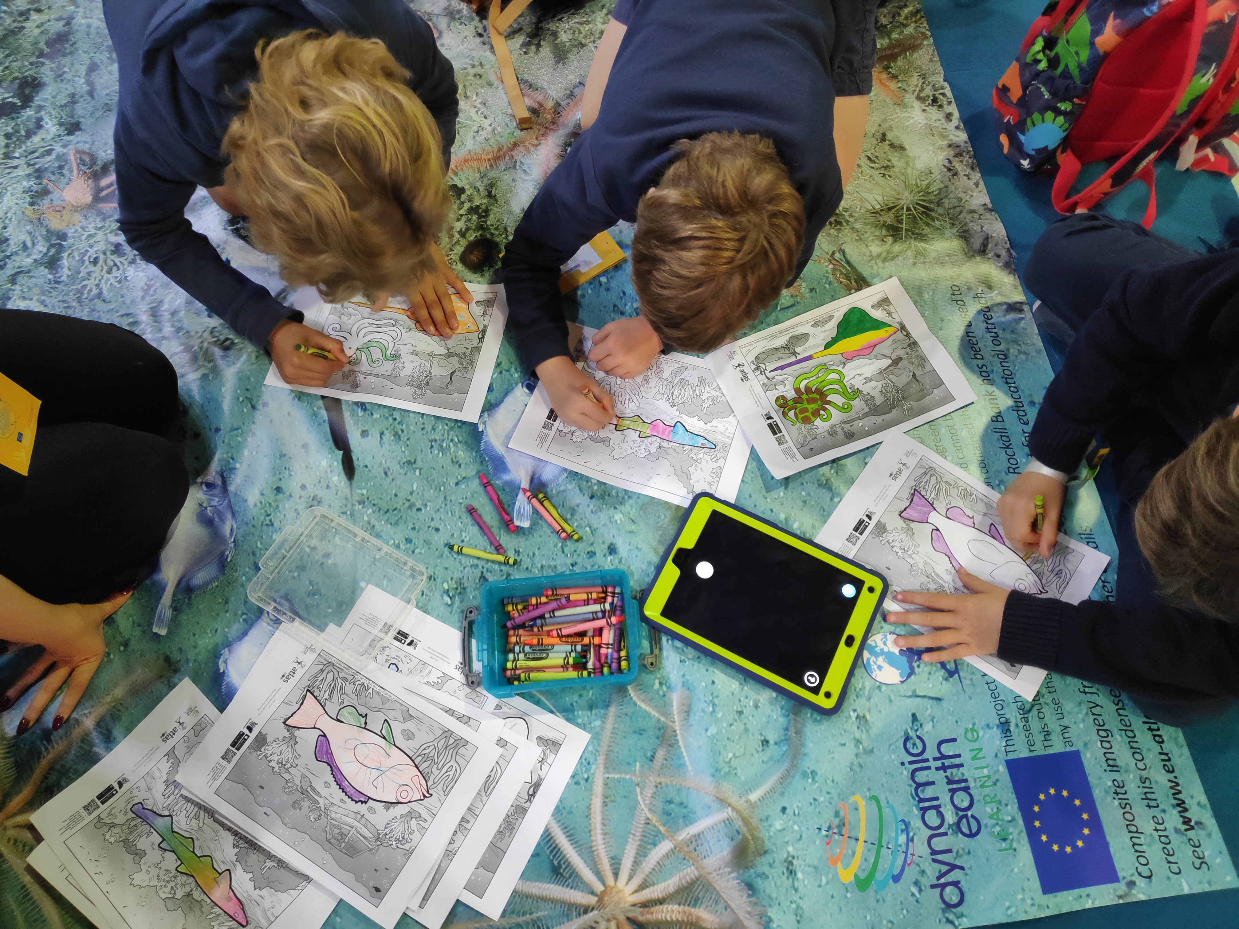 ATLAS at Science is Wonderful! Augmented Reality Colouring Sheets (c) Annette Wilson & Natalie Walls